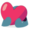 blahaj-heart emoji