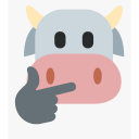 cow-think emoji