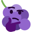 grape-think emoji